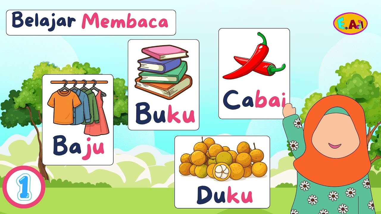 Belajar Membaca | Level 1 #videoedukasi #videopembelajaran #membaca #belajarmembaca