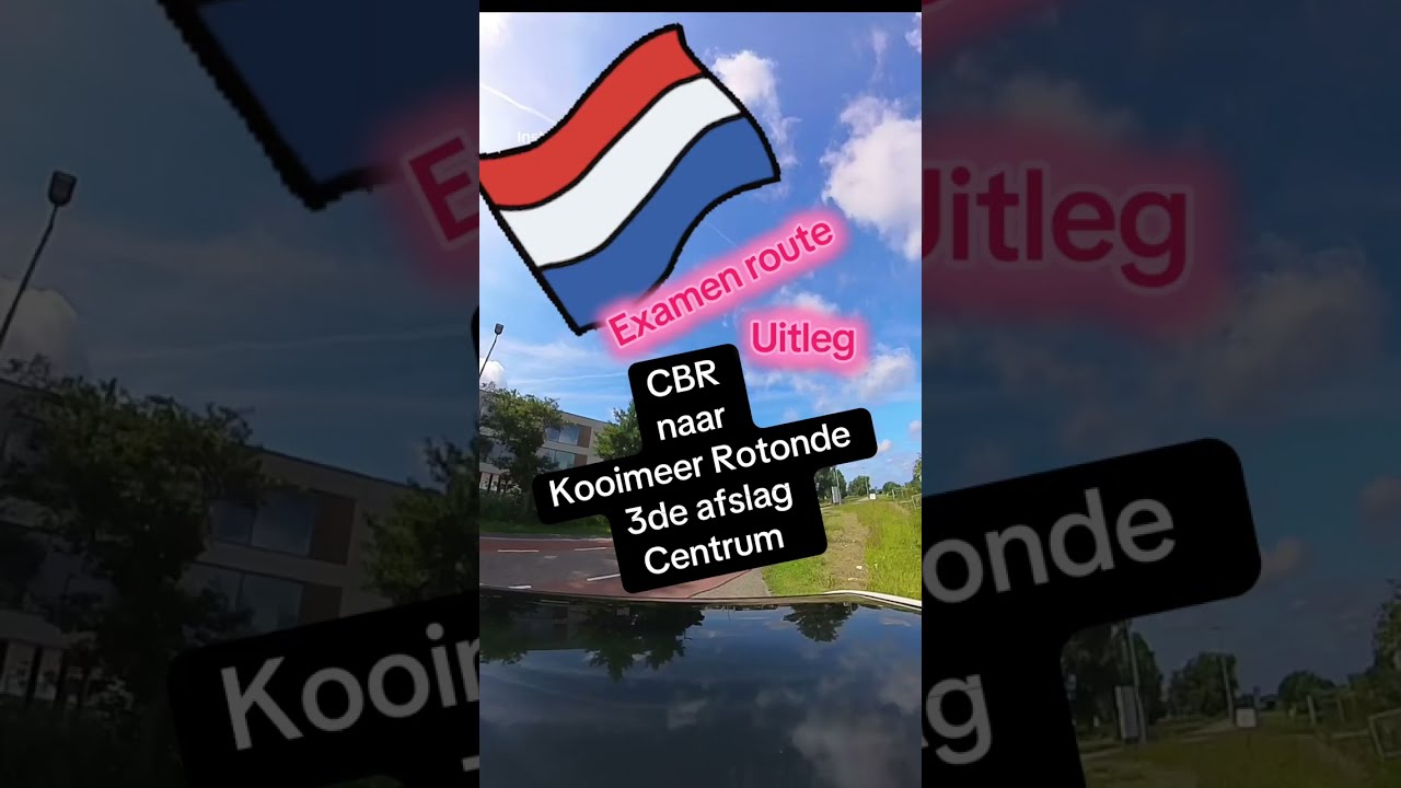 🚘 CBR Alkmaar ➡️ Lastige Kooimeer rotonde | 3e afslag naar Centrum | Rijexamen route. Rijautomaat