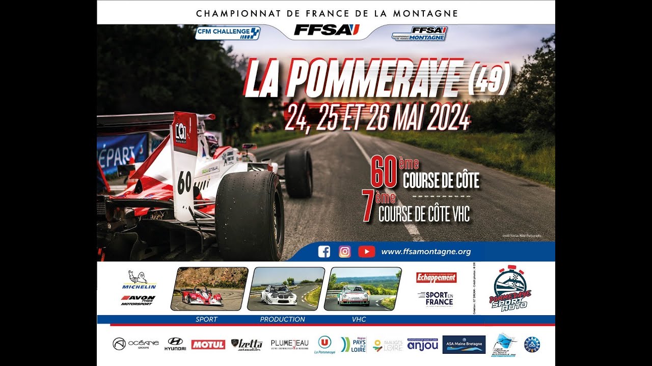 60eme Course de Côte de La Pommeraye, 25 Mai 2024