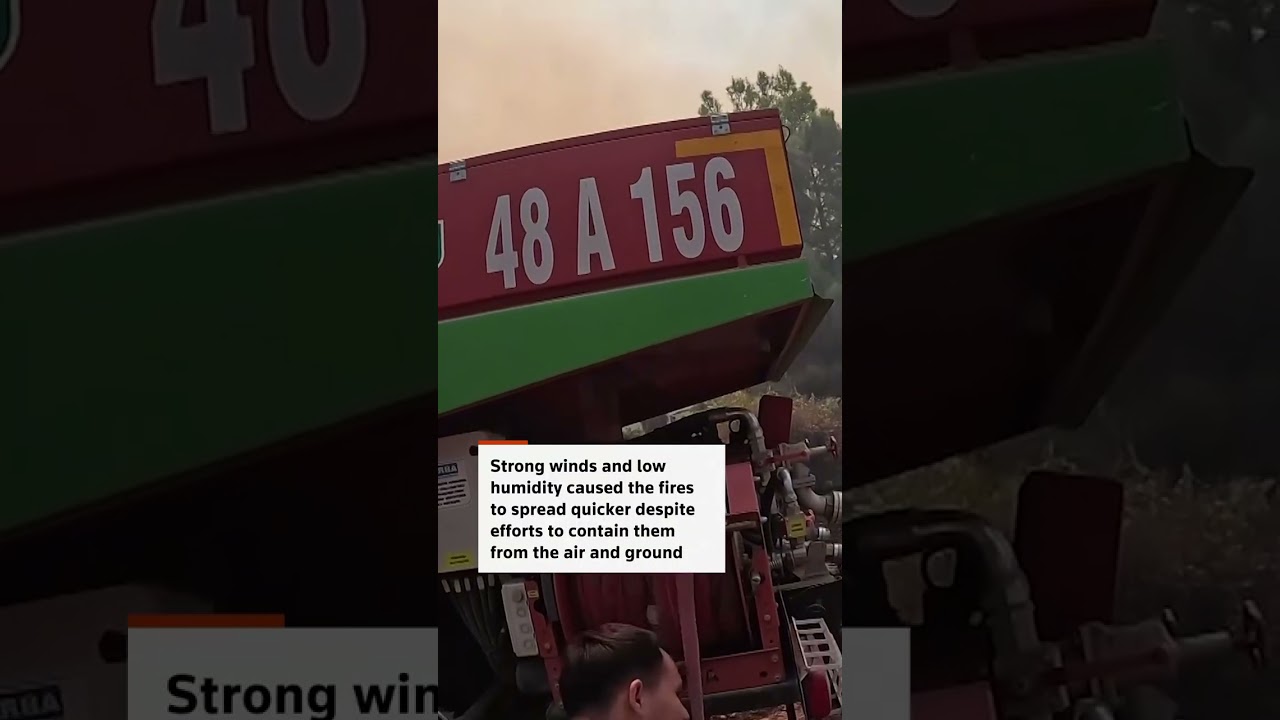 Dramatic fight against Turkey wildfire