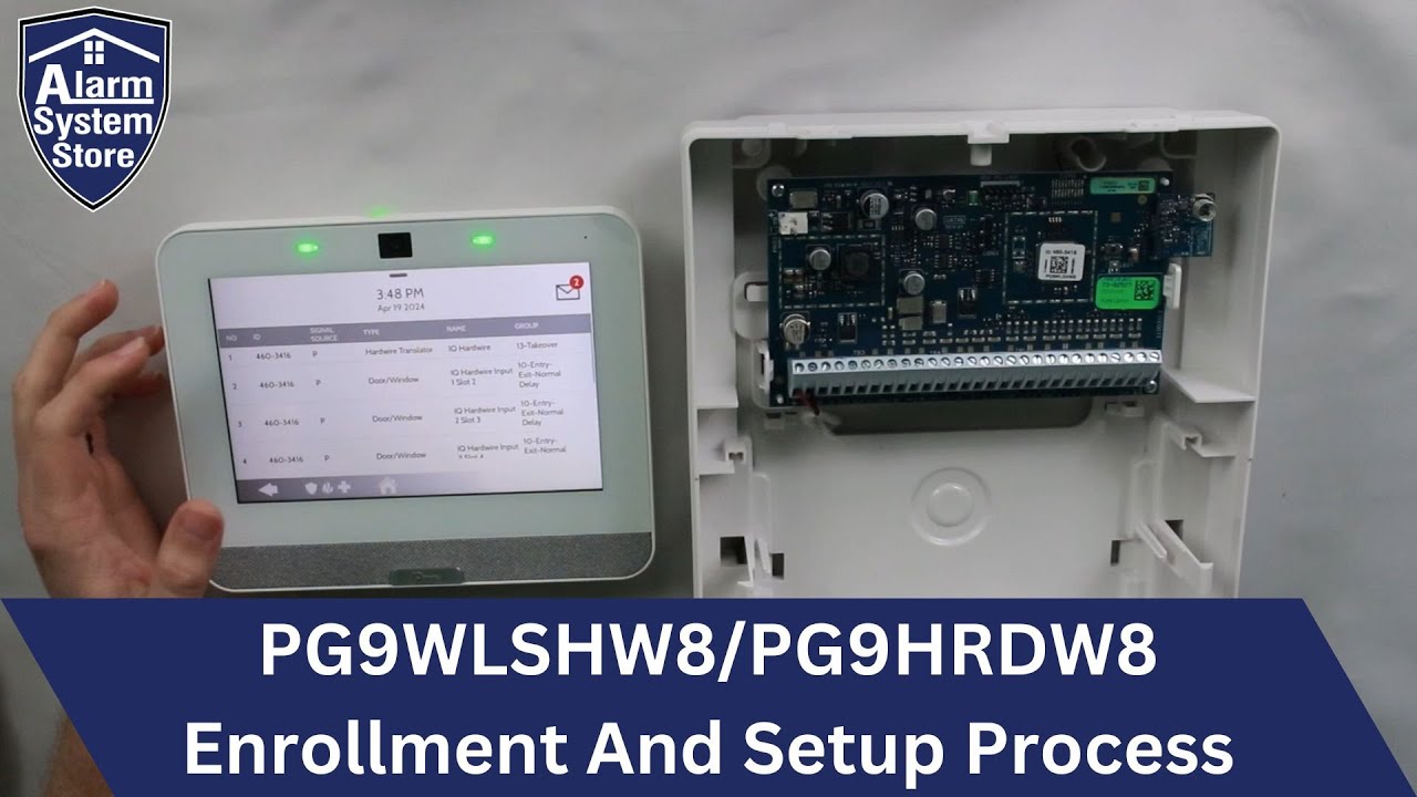 PG9WLSHW8 / PG9HRDW8 Installation And Enrollment On Qolsys IQ Panel 4 Alarm System