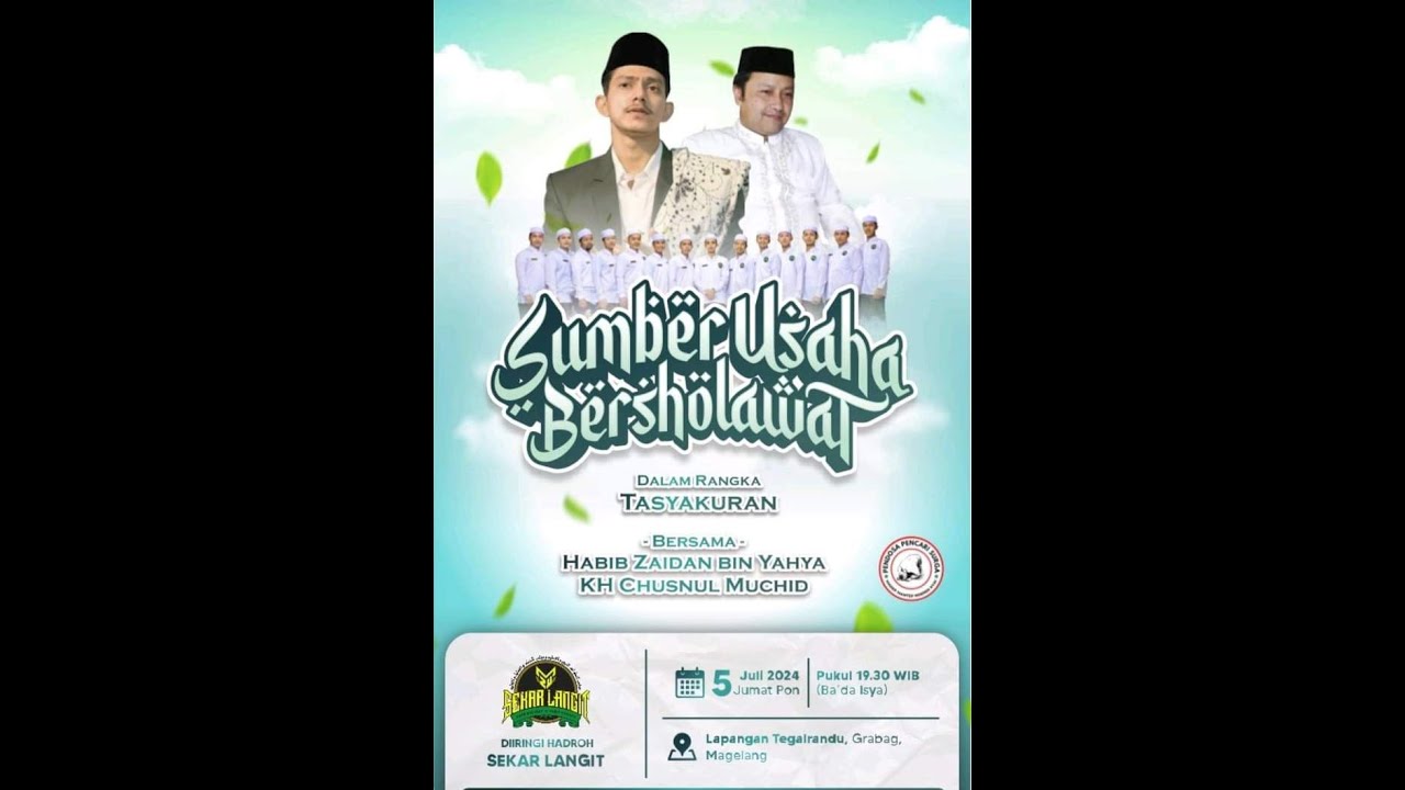 GRABAG MAGELANG BERSHOLAWAT BERSAMA HABIB ZAIDAN BIN HAIDAR BIN UMAR BIN YAHYA
