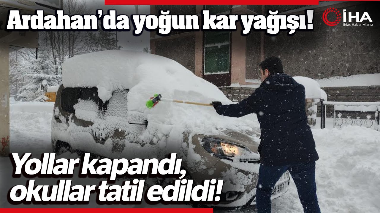 Ardahan’da Son 55 Yılın En Yoğun Kar Yağışı, Yollar Kapandı, Okullar Tatil Edildi!