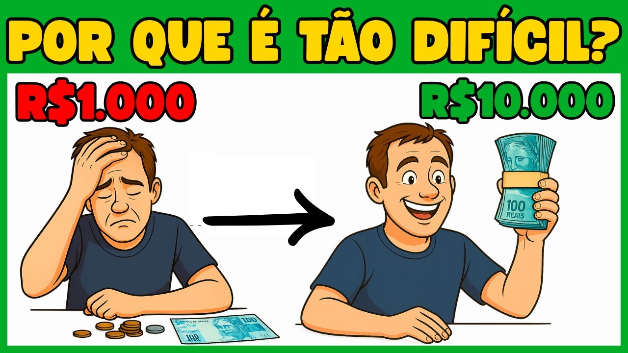 Por que economizar os primeiros R$1.000 é MUITO MAIS DIFÍCIL do que economizar os próximos R$10.000