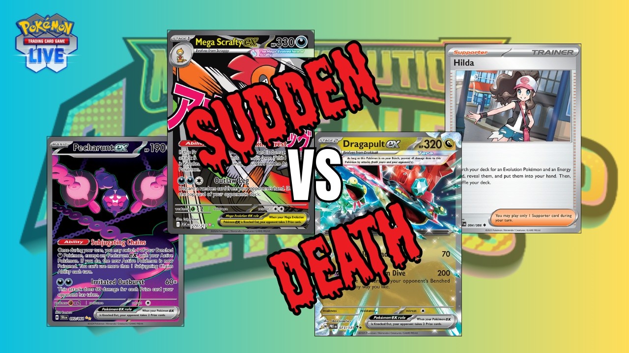 SUDDEN DEATH VS. DRAGAPULT EX! - Jan 2026 Ranked Battle (PTCGL: Mega Evolution - Ascended Heroes)