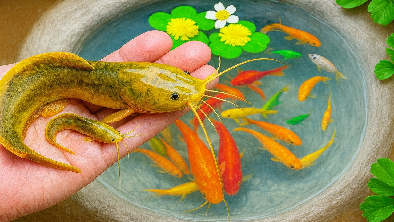 Huge Color Egg Containing Rare Freshwater Fish