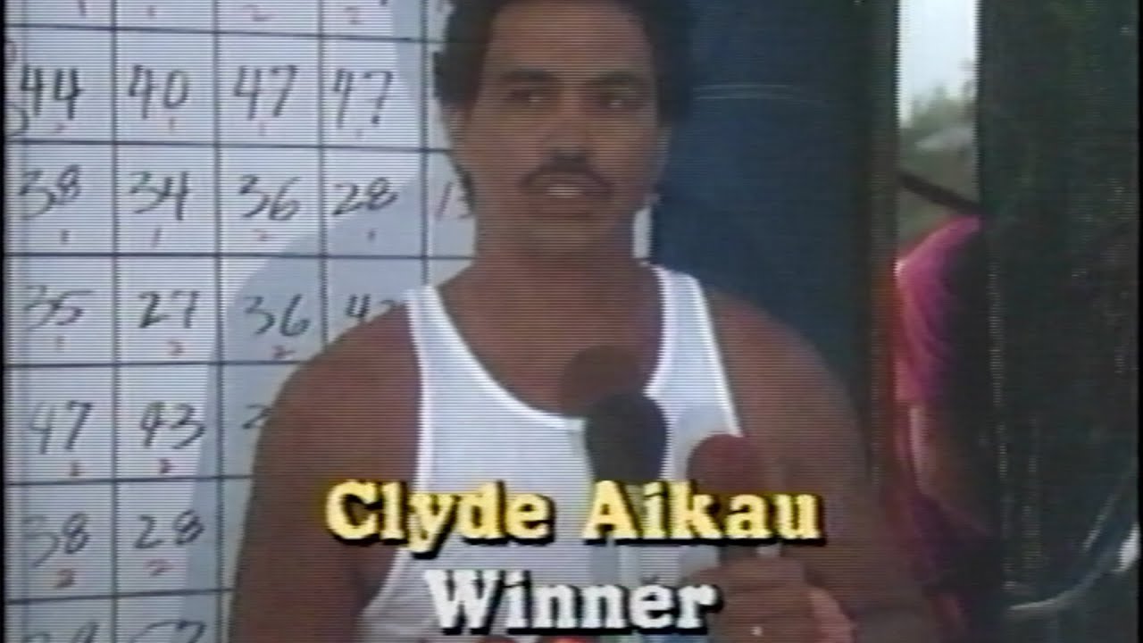 1986 Eddie Aikau Big Wave Invitational - Clyde Aikau Winner