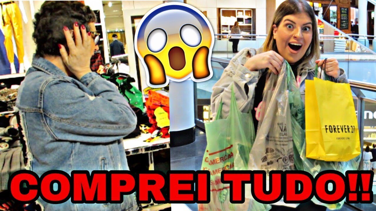 MINHA M&Atilde;E DISSE SIM PARA TUDO NO SHOPPING !!!