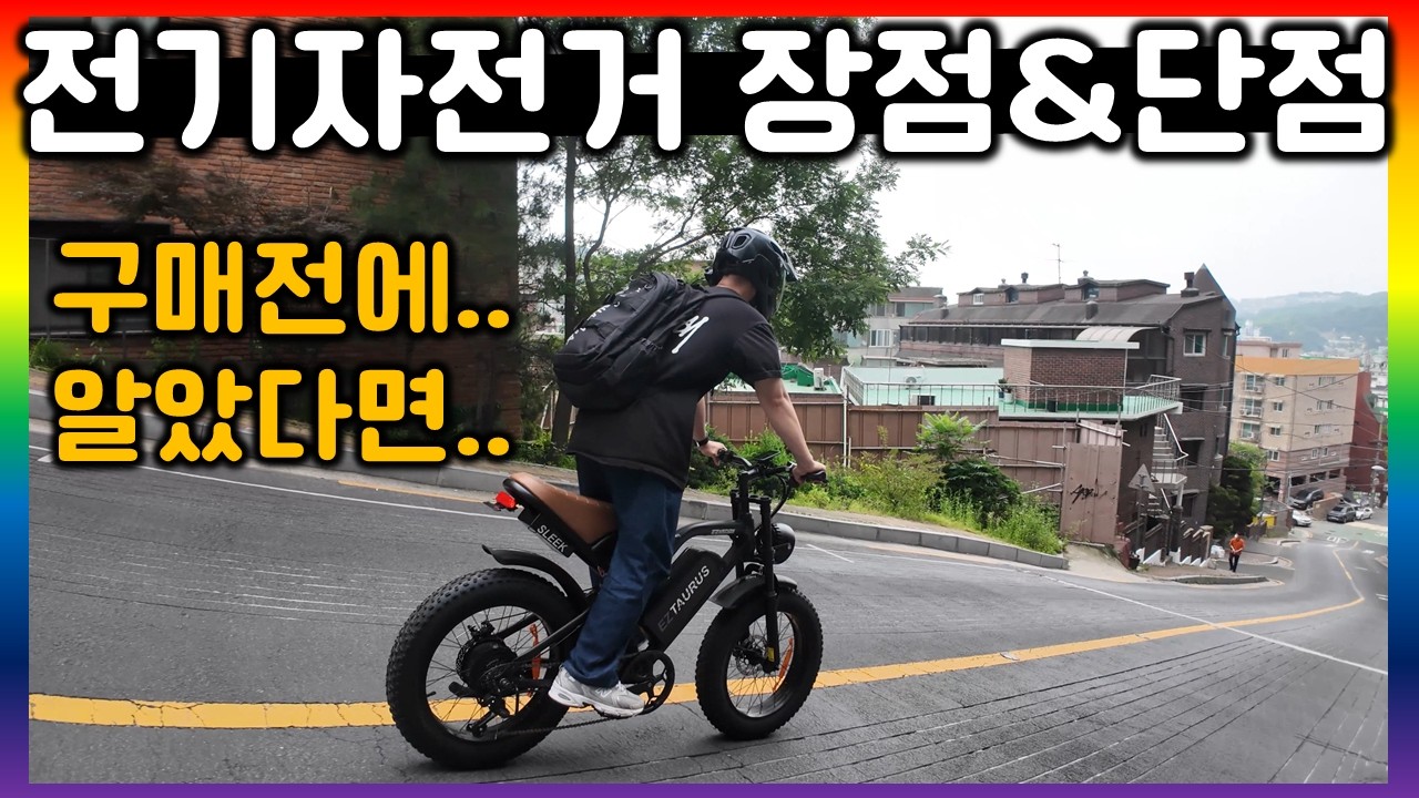 전기자전거 생각없이 구매하면 땅치고 후회하는 이유.