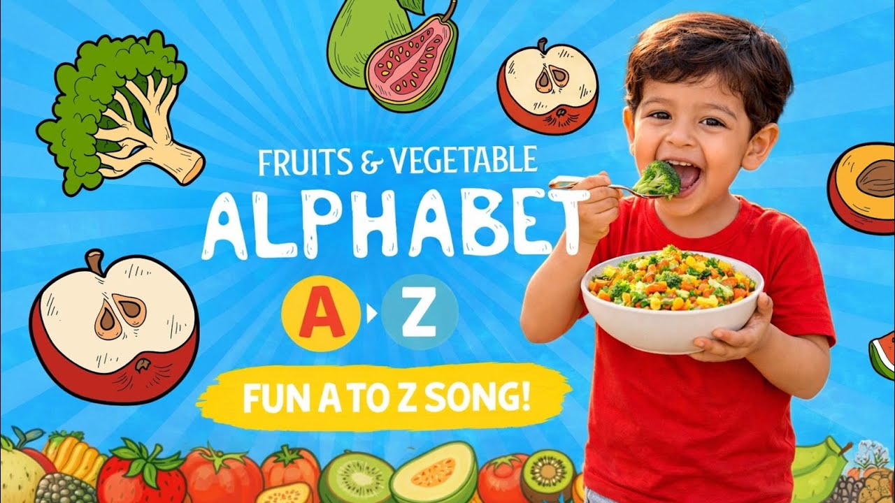 Fruit and Vegetables - So Yummy! | Phonics Song for Kids | Learn the Alphabet & ABCs