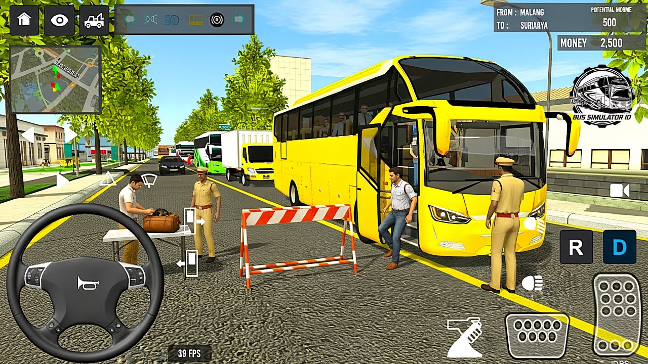 Euro Coach Bus Simulator 2026 IDBS City Traffic & Police check post | Android Gameplay