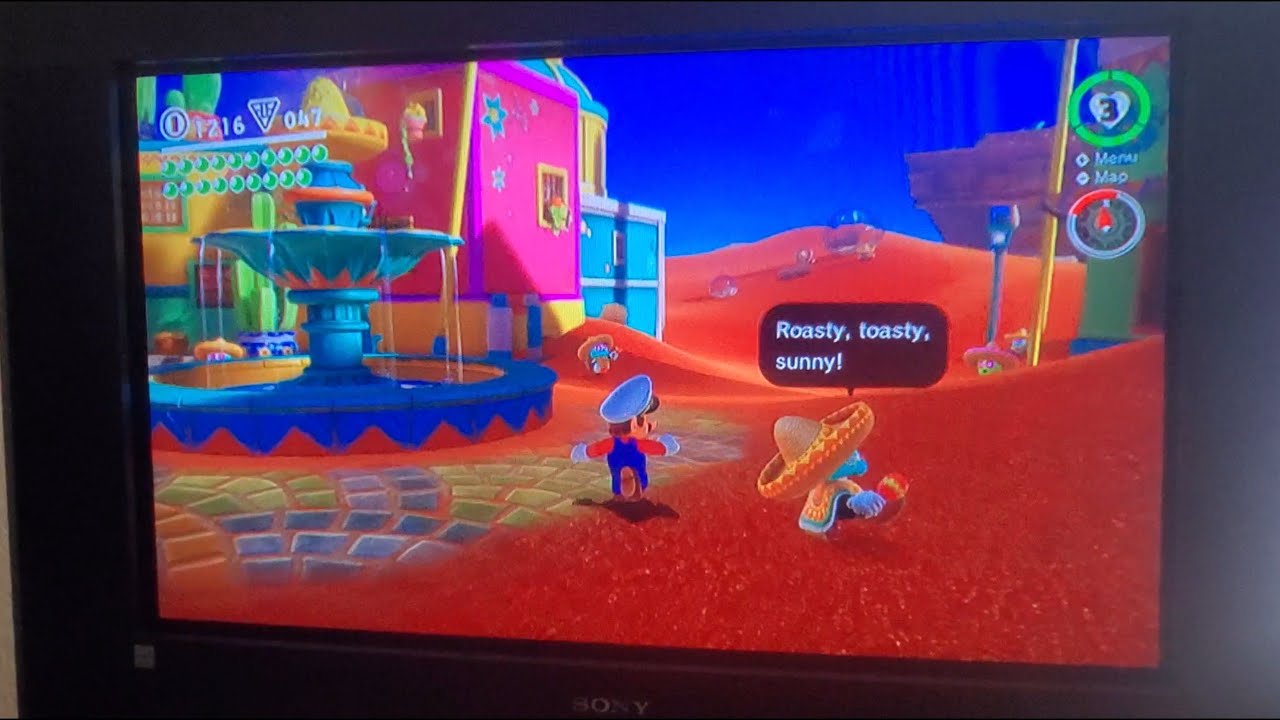 Mario Odyssey, Sony Wega KD-34XBR970 34