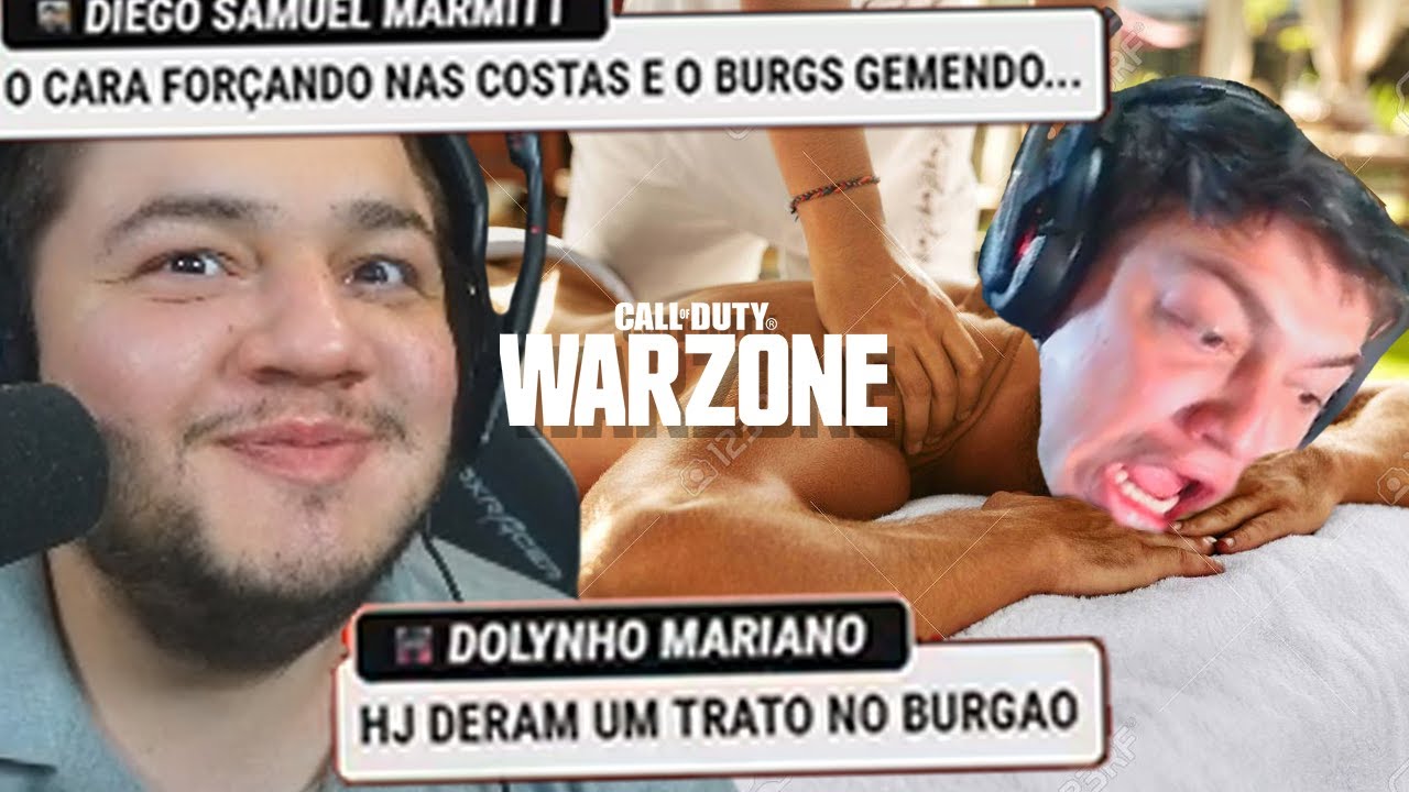 o dia que foi um massagista na casa do burgão 😂 | COD WARZONE