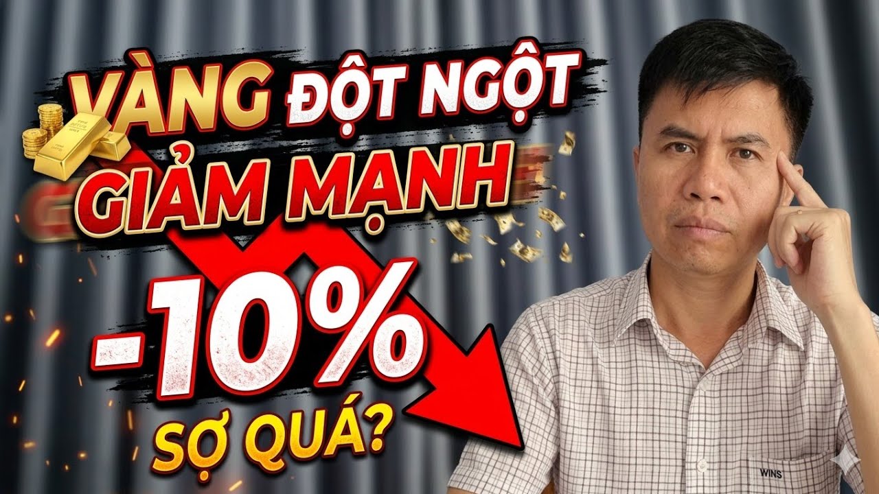 Giá vàng đột ngột suy giảm gần 10% trong tối qua ĐƯA RA CẢNH BÁO KHẨN với ai đang muốn mua VÀNG