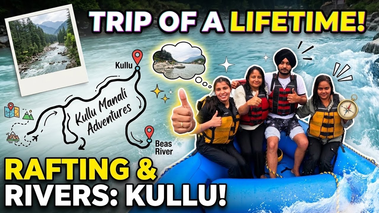 First time rafting experience at Kullu Manali trip😱#adventure  #travel #scary #enjoy #youtube 