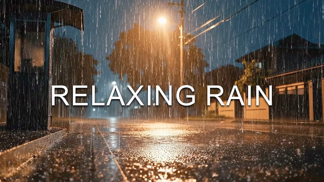 Rainy Night in the City | 1 Hour Focus & Study Ambience | Rain for Studying