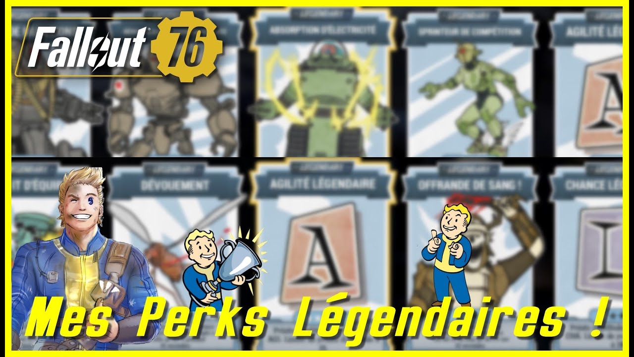 Fallout 76 - MES APTITUDES (PERKS) LÉGENDAIRES !