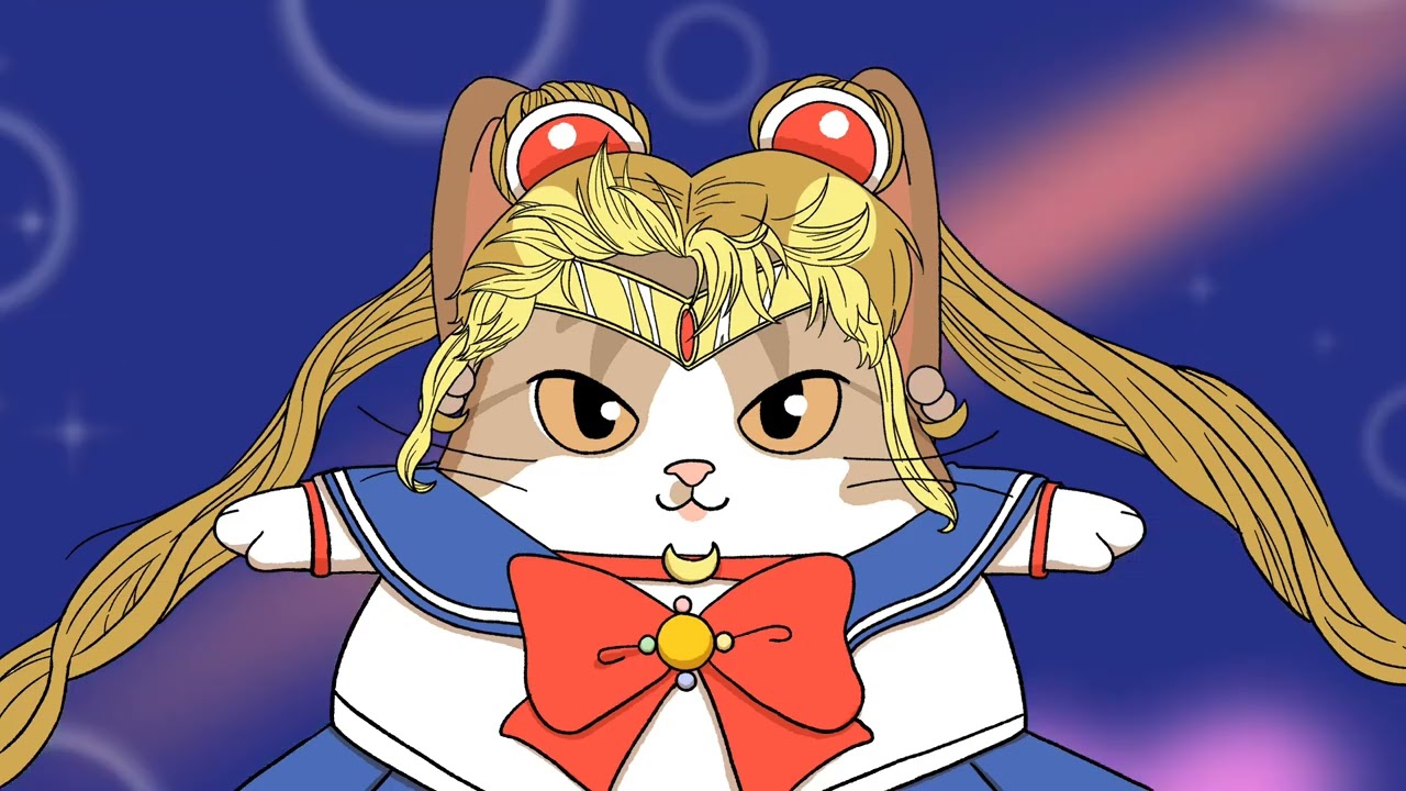 [삼각냥이] 🌙 세일러문 (Sailor Moon) 패러디  | 美少女戦士セーラームーン OPパロディ | 애니메이션 패러디 | Animation | meme