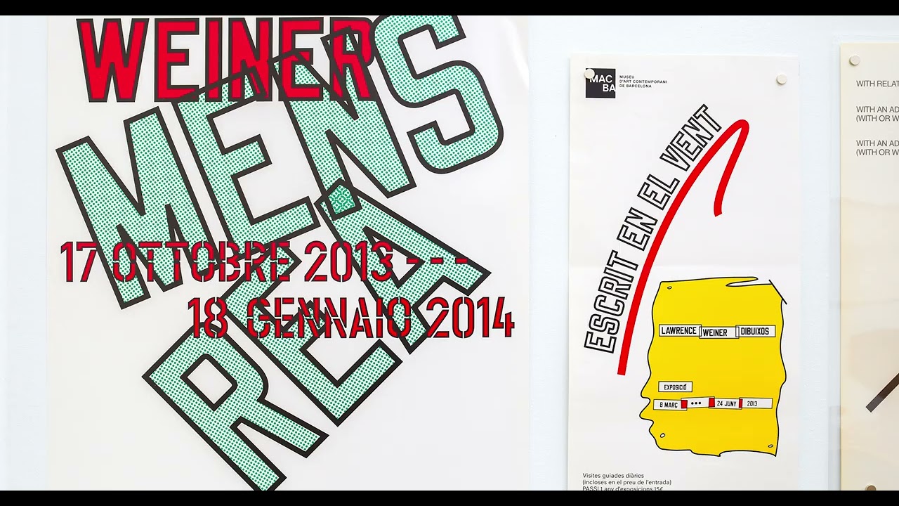 Lawrence Weiner, APROPOS LAWRENCE WEINER, Marian Goodman Gallery, New York