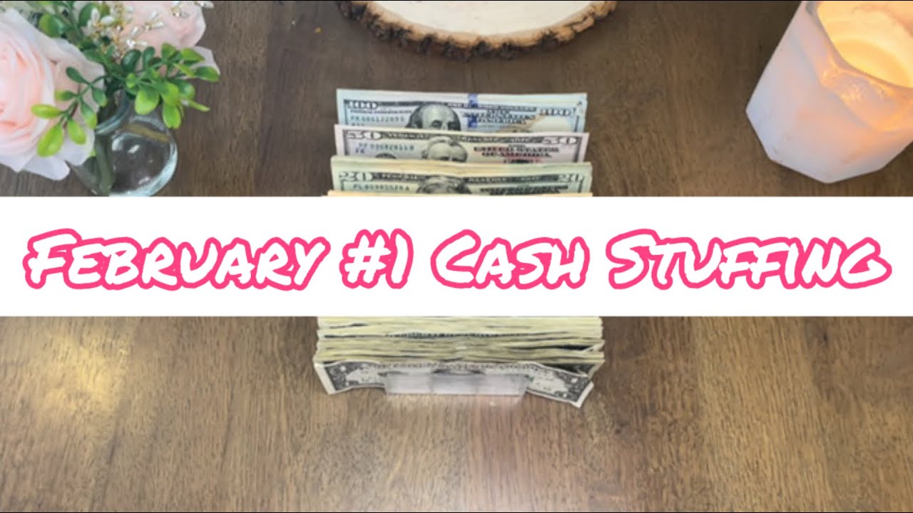 February #1 Cash Stuffing | 🌸 Stuffing $1099 🌸 | Short and Sweet | 