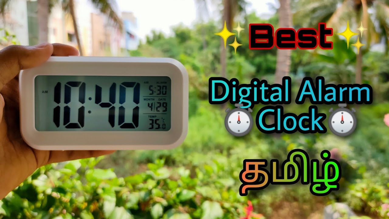 Best Digital Alarm Clock in Tamil | LK TECH | Unboxing And Review |