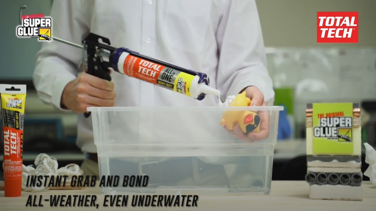 THE ORIGINAL SUPER GLUE TOTAL TECH Heavy-Duty Adhesive+Sealant ALL IN ONE