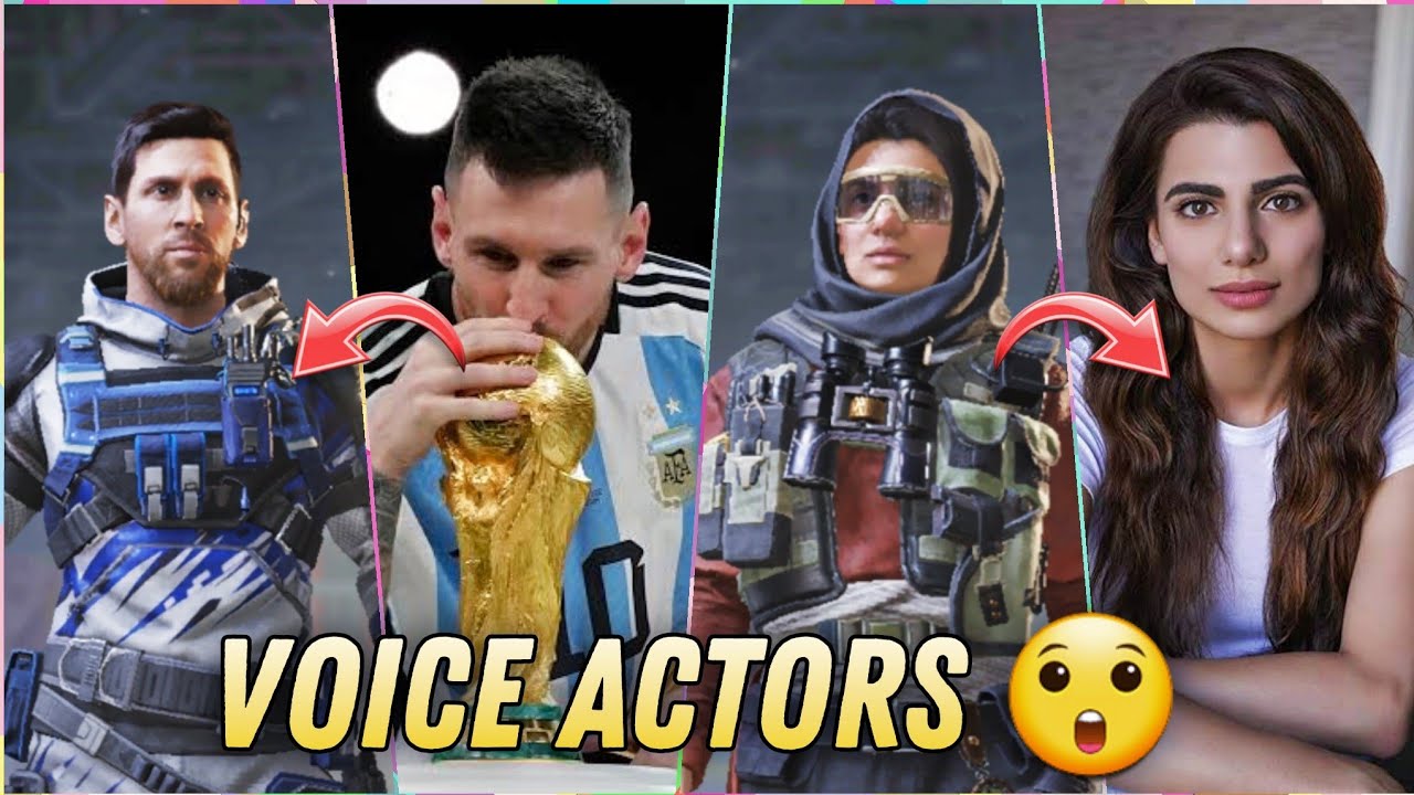 All Characters voice ACTORS of Call of duty mobile | Messi, Ghost, Farah and more 😲