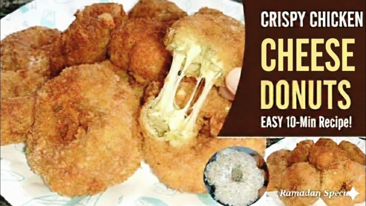 Super Crispy Chicken Cheese Donuts|Ramzan Recipe|Iftar Recipe🌙#chickencheesdonuts#ramzanrecip#donuts