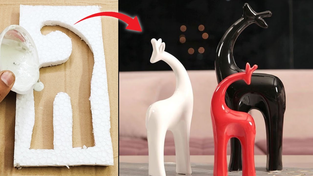 Animal Showpiece • Home Decoration ideas • White Cement Craft ideas • Pop Craft