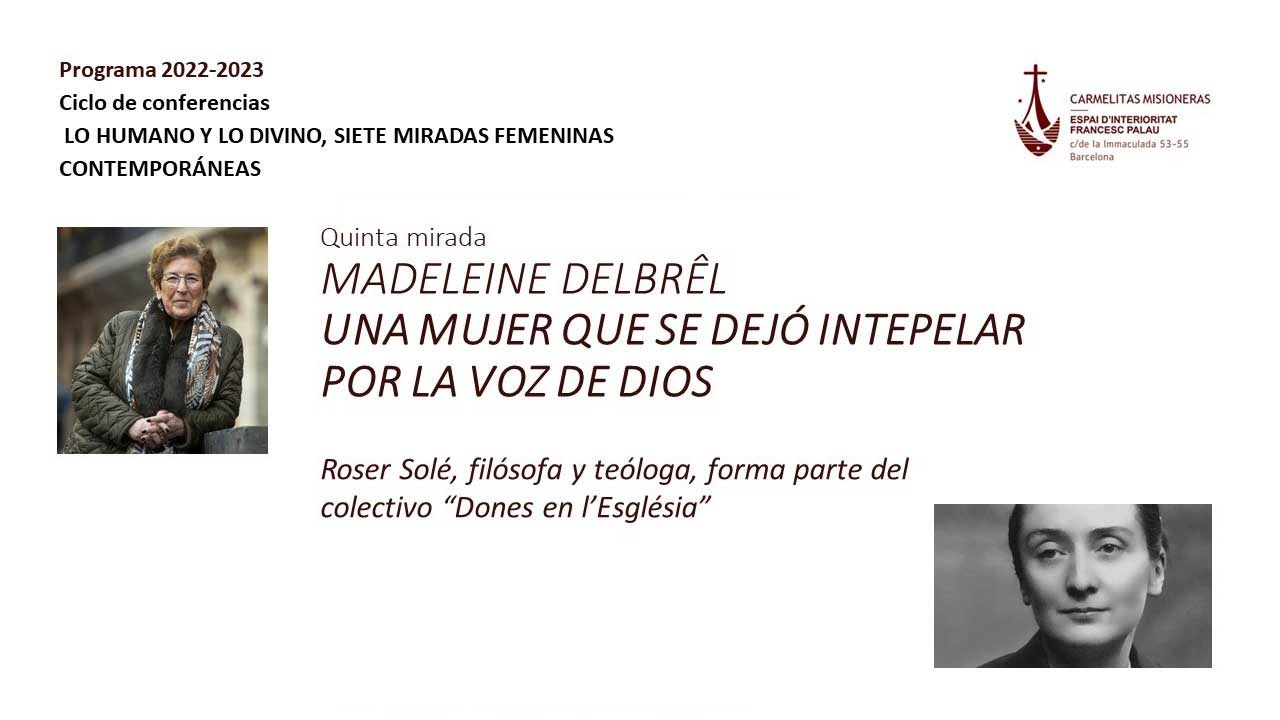 Madeleine Delbrêl // Espai d'Interioritat F. Palau Carmelitas Misioneras