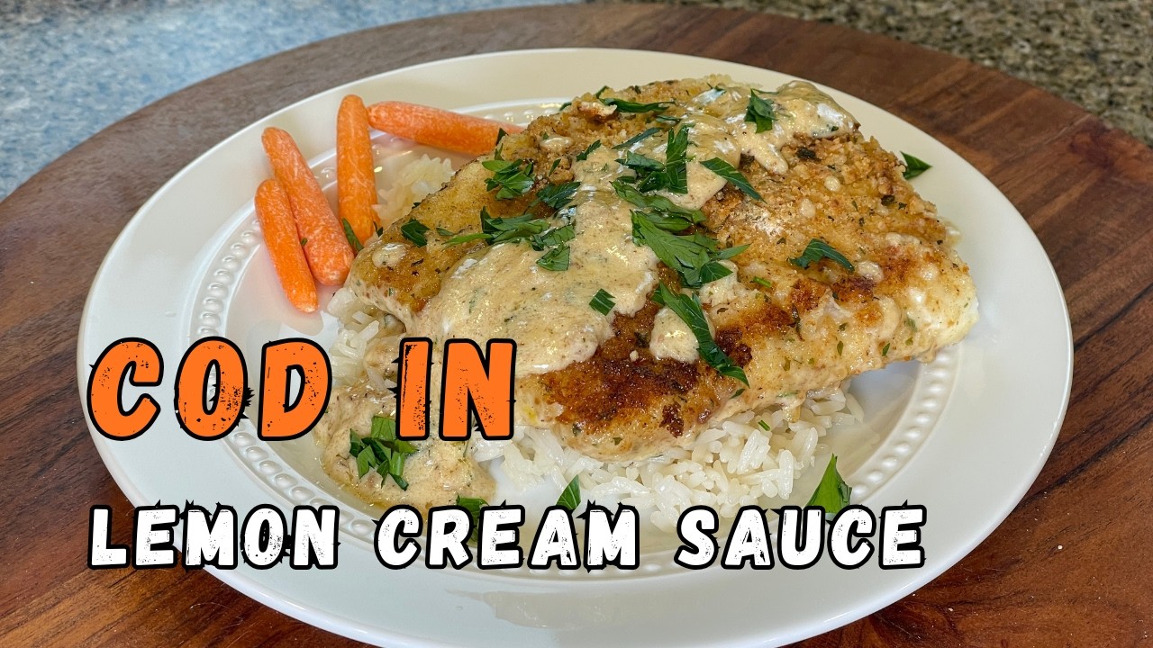 Cod in Lemon Cream Sauce