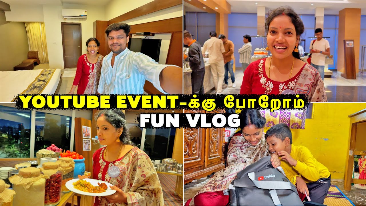 1st time Youtube Tamizh Stars 2023 🤩 Event-க்கு போறோம் Fun Vlog 🤣| Vinoth Seetha