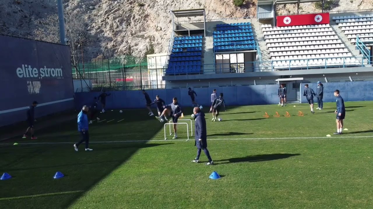 Football technical cross warm up+ COD sprint