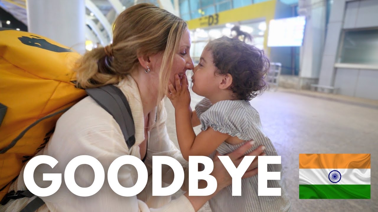 Annika's emotional goodbye to her Finnish aunt - Nina's last day in India