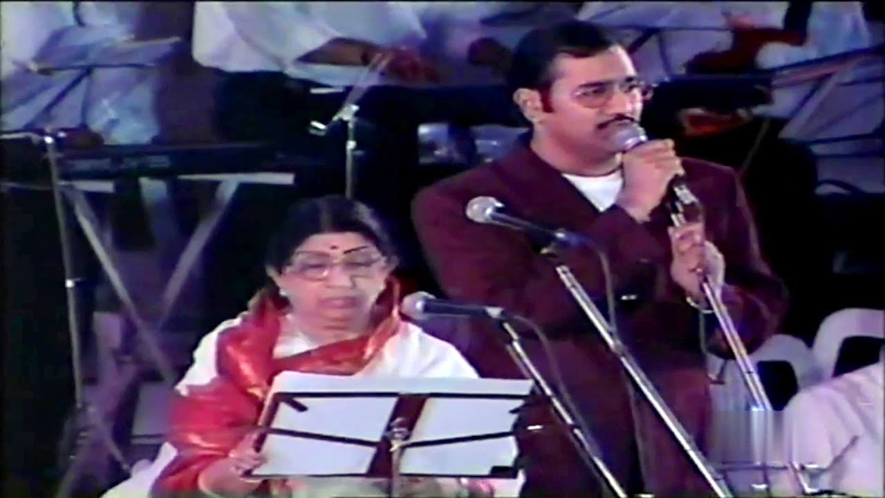 Julie I Love You-Lata Mangeshkar,Sudesh Bhosle Live [Shradhanjali Concert]*2000*