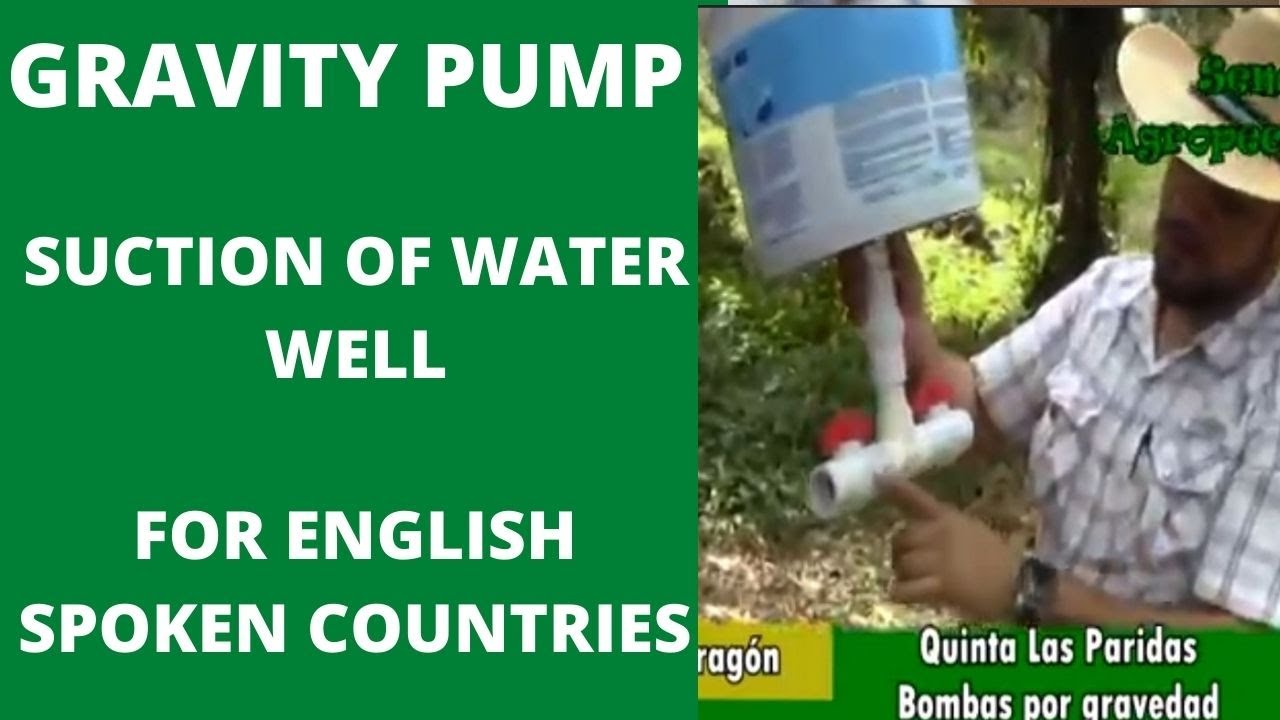 GRAVITY PUMP FOR WELL WATER SUCTION 10MT.