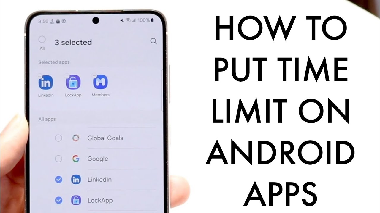 How To Put Time Limit On Android Apps!