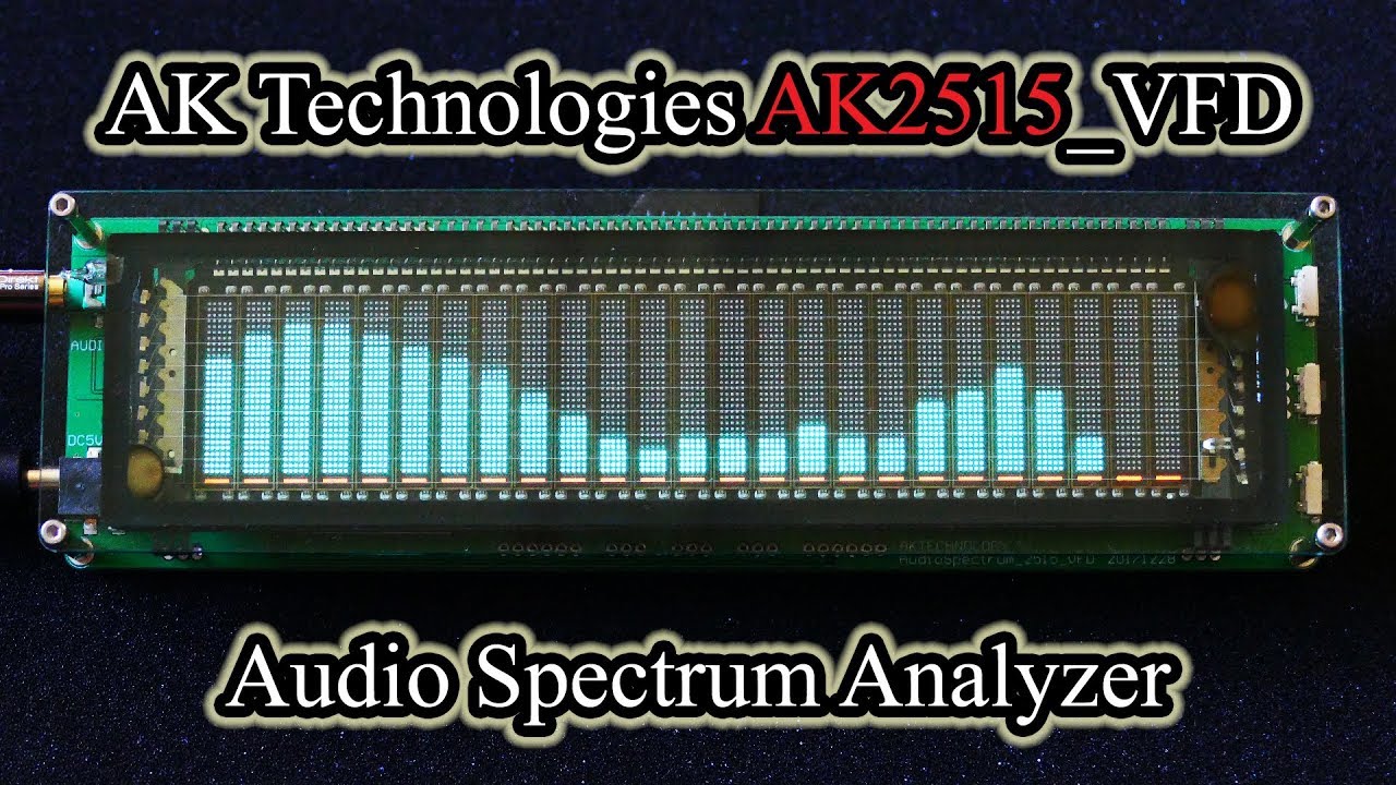 AK Technologies AK2515_VFD Audio Spectrum Analyzer