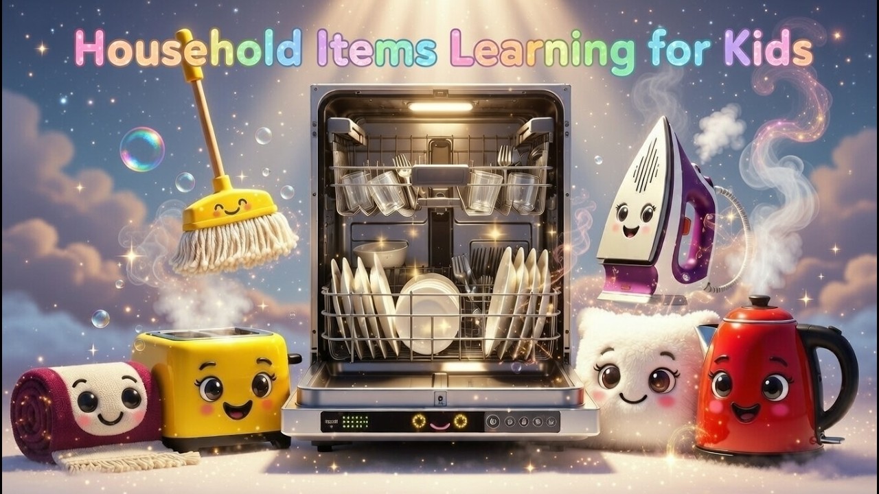 Learn Household Items for Kids | Home Objects Names | Preschool Learning For Child | Toot Toot Tales