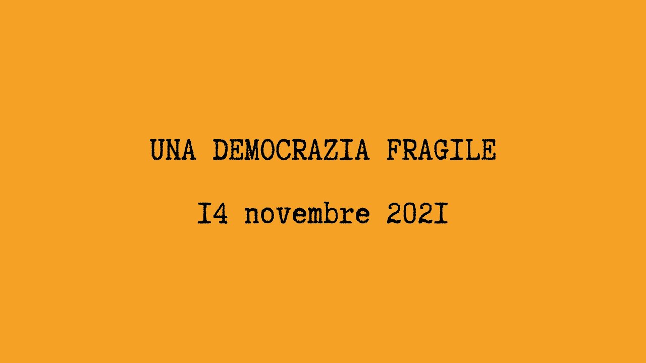 Democrazia. Dialoghi per il tempo presente: Una democrazia fragile