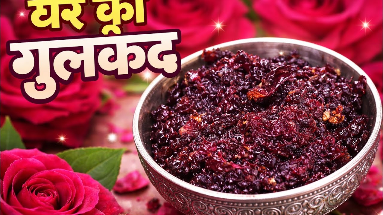 घर पर बना गुलकंद – स्वाद बिल्कुल हलवाई जैसा 😋 #gulkand #mithai 