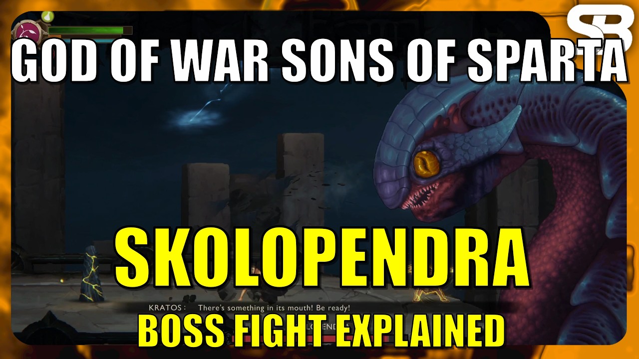 God Of War Sons Of Sparta - Skolopendra Boss Fight Explained