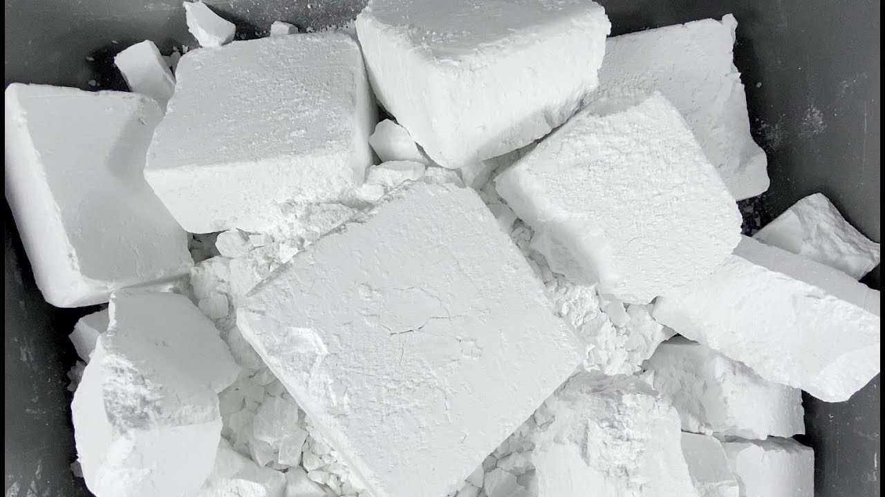 17 BLOCKS ~ PLAIN CRUNCHY CHALKNESS GYM CHALK MASS CRUSH ~ ASMR