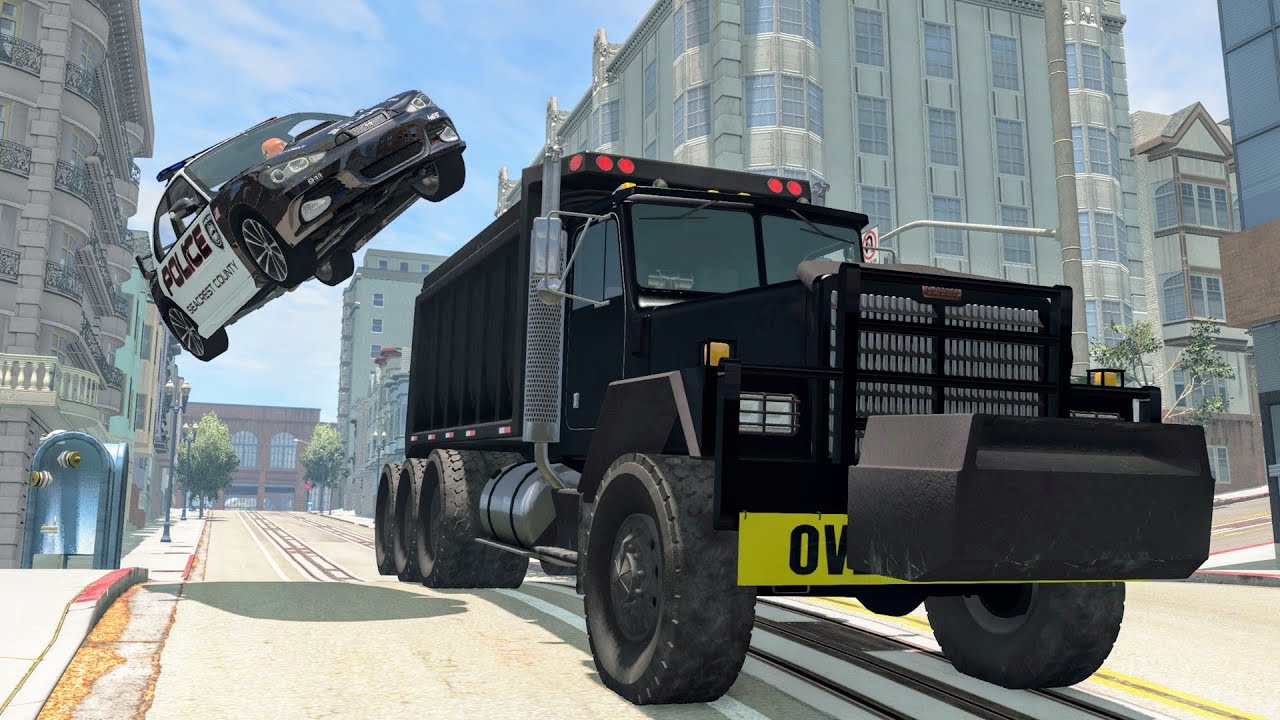 Crazy Police Chases #117 - BeamNG Drive Crashes | CrashBoomPunk