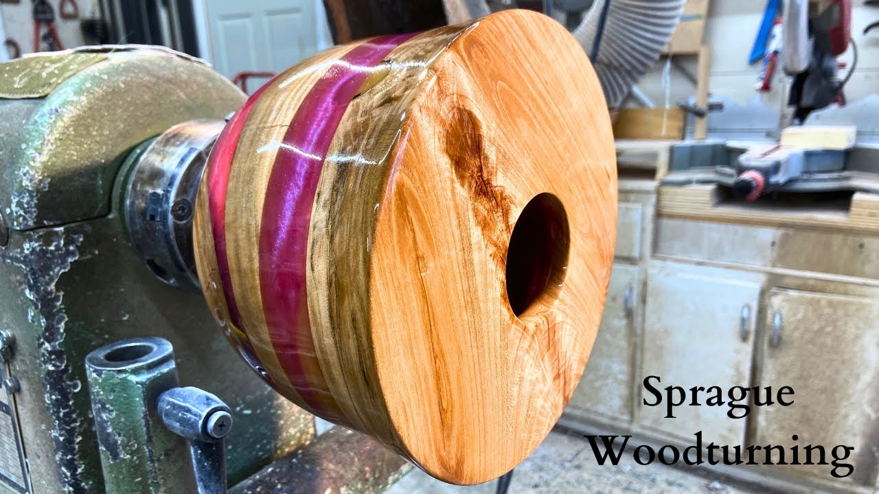 Woodturning - Cherry Crotch Hollow Form