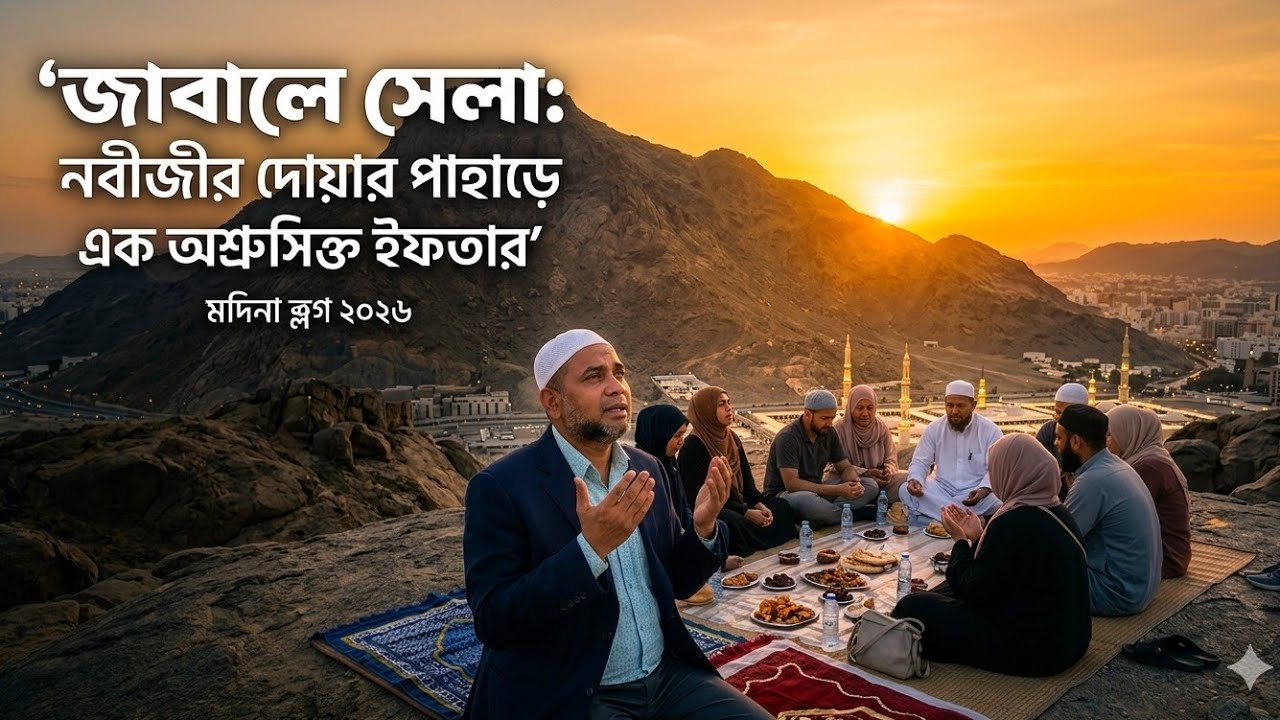 জাবালে সেলা-যেখানে নবীজী (সা.) দোয়া করেছিলেন! জাবালে সেলা পাহাড়ে আমাদের ইফতার, Life of Madinah