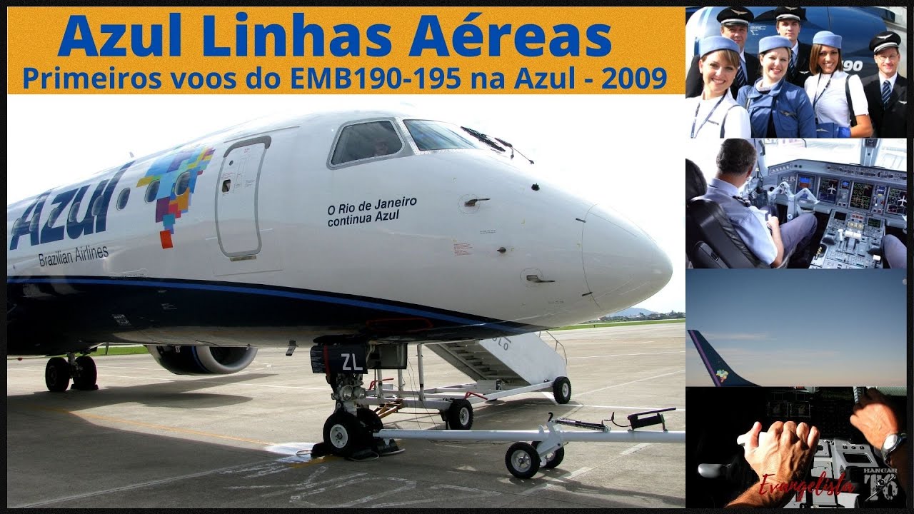 AZUL LINHAS AÉREAS EMBRAER 195 - DOCUMENTÁRIO EVANGELISTA - HANGAR T6