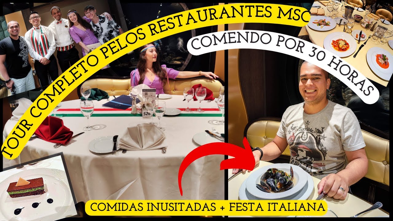 PRATOS, DICAS, FESTAS - RESTAURANTES MSC PREZIOSA