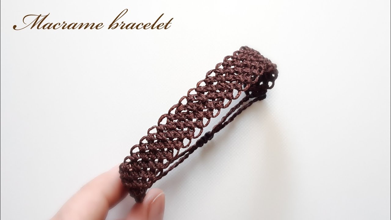 Macrame bracelet tutorial for beginners 