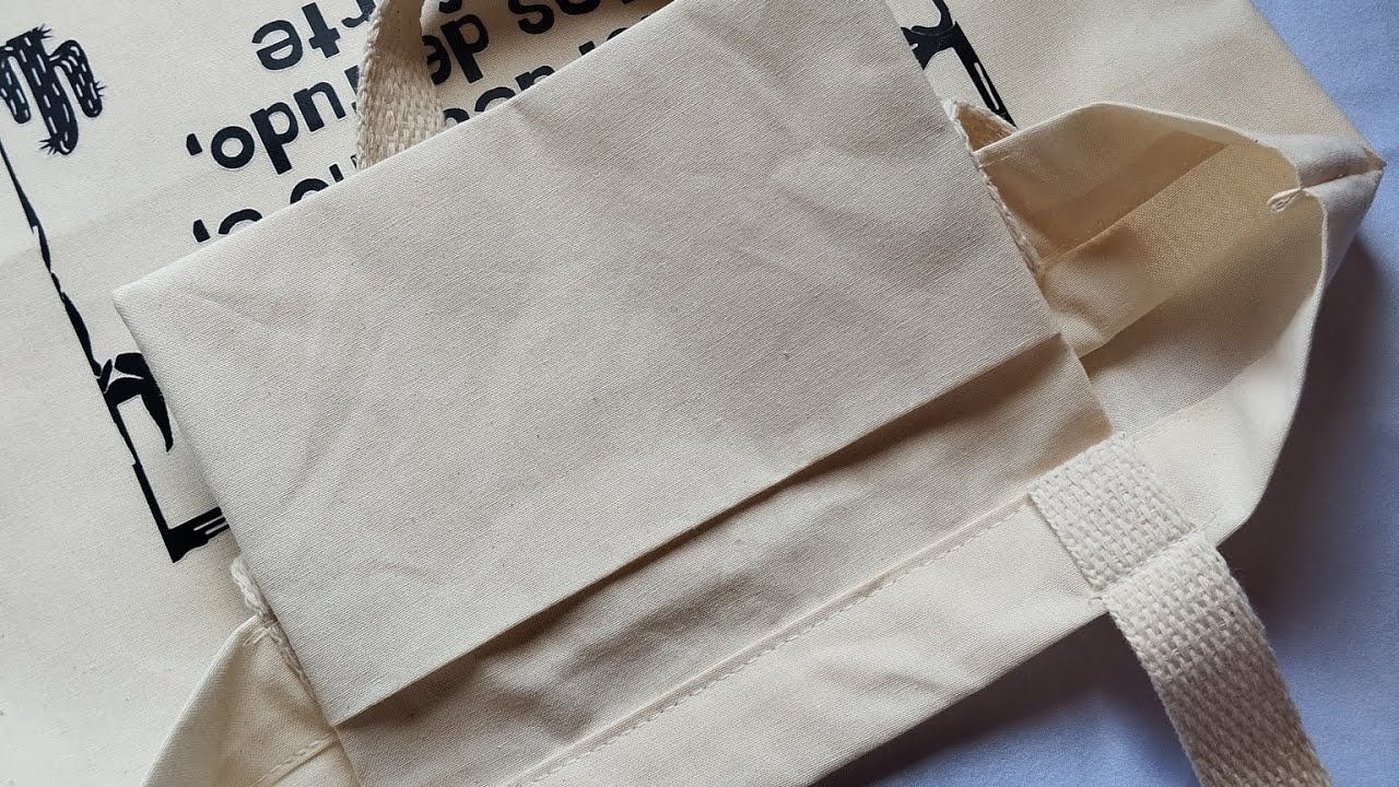 Como colocar bolso interno na EcoBag #costuracriativapassoapasso #costurafácil 